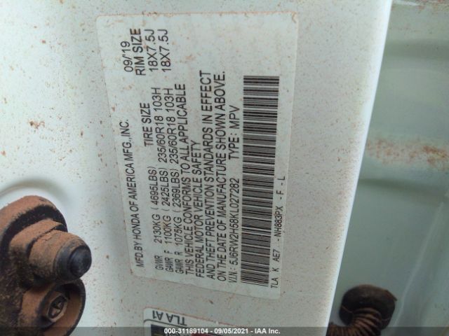 Photo 8 VIN: 5J6RW2H58KL027282 - HONDA CR-V 