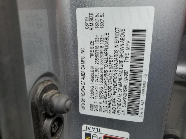 Photo 11 VIN: 5J6RW2H59KL024987 - HONDA CRV 