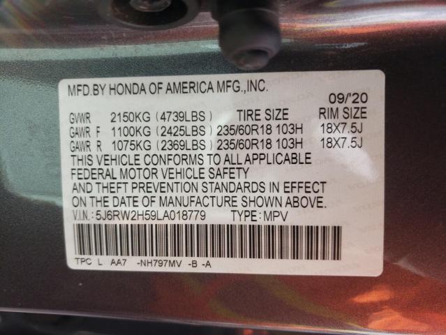 Photo 9 VIN: 5J6RW2H59LA018779 - HONDA CR-V EX 