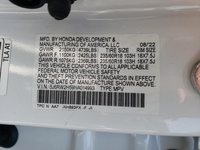 Photo 12 VIN: 5J6RW2H59NA014993 - HONDA CRV 