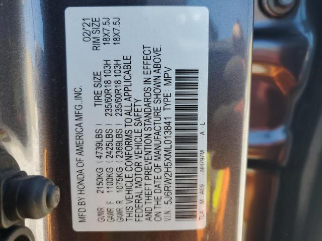 Photo 12 VIN: 5J6RW2H5XML013841 - HONDA CR-V EX 