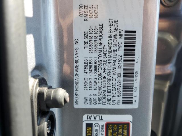 Photo 12 VIN: 5J6RW2H80LL021522 - HONDA CR-V EXL 