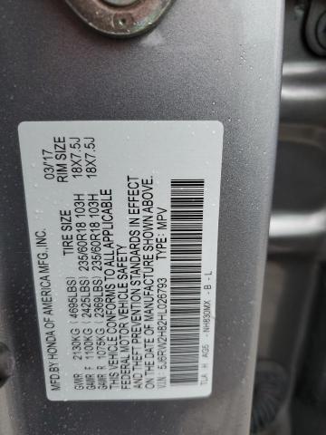 Photo 12 VIN: 5J6RW2H82HL026793 - HONDA CR-V EXL 