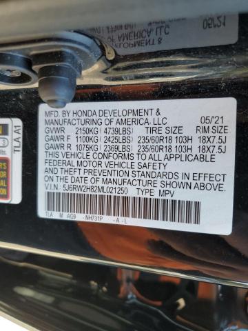 Photo 12 VIN: 5J6RW2H82ML021250 - HONDA CR-V EXL 