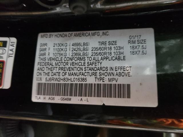 Photo 9 VIN: 5J6RW2H83HL016385 - HONDA CR-V EXL 