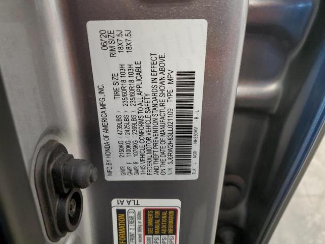 Photo 12 VIN: 5J6RW2H83LL021109 - HONDA CR-V EXL 