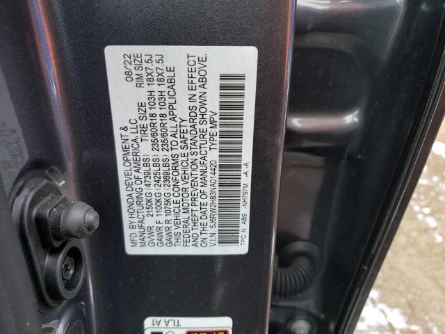 Photo 11 VIN: 5J6RW2H83NA014420 - HONDA CR-V EXL 