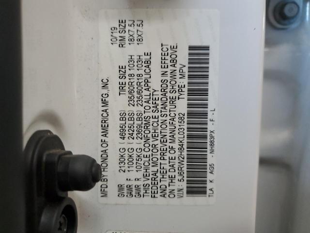 Photo 13 VIN: 5J6RW2H84KL031582 - HONDA CR-V EXL 