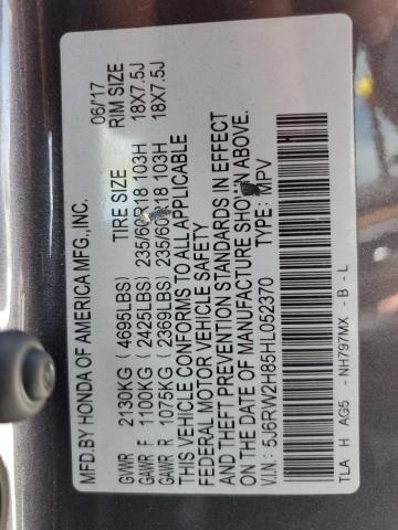 Photo 12 VIN: 5J6RW2H85HL052370 - HONDA CRV 