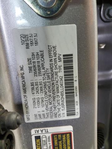 Photo 12 VIN: 5J6RW2H85LL040342 - HONDA CR-V EXL 