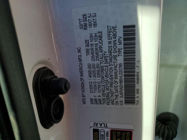 Photo 12 VIN: 5J6RW2H86HL020785 - HONDA CR-V EXL 