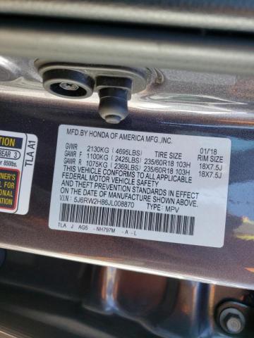 Photo 9 VIN: 5J6RW2H86JL008870 - HONDA CR-V EXL 