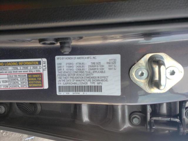 Photo 9 VIN: 5J6RW2H86LL025428 - HONDA CR-V EXL 