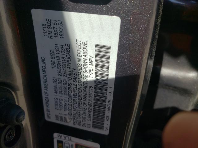 Photo 9 VIN: 5J6RW2H87JL037178 - HONDA CR-V EXL 