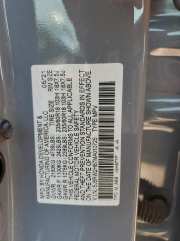 Photo 12 VIN: 5J6RW2H87MA010725 - HONDA CR-V EXL 