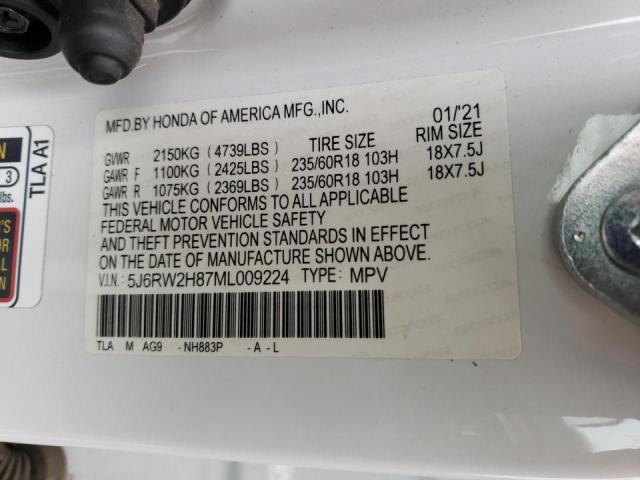 Photo 13 VIN: 5J6RW2H87ML009224 - HONDA CR-V EXL 