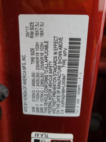 Photo 13 VIN: 5J6RW2H89HL050847 - HONDA CR-V EXL 