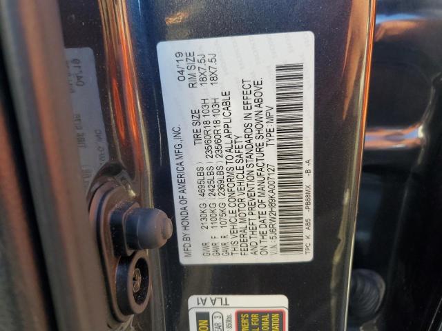 Photo 13 VIN: 5J6RW2H89KA007127 - HONDA CR-V EXL 