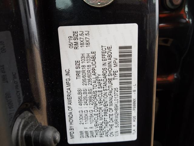 Photo 9 VIN: 5J6RW2H89KL013725 - HONDA CR-V 