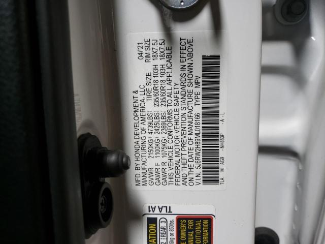 Photo 12 VIN: 5J6RW2H89ML018166 - HONDA CR-V EXL 