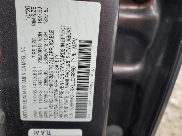 Photo 11 VIN: 5J6RW2H8XLL039980 - HONDA CRV 