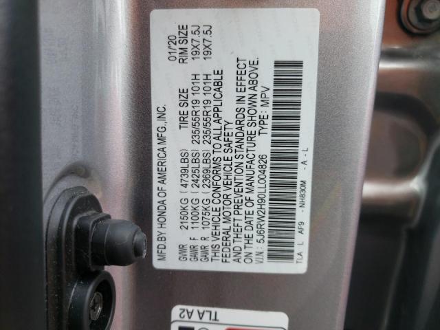 Photo 9 VIN: 5J6RW2H90LL004826 - HONDA CR-V TOURI 