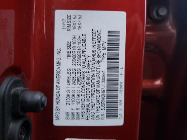 Photo 11 VIN: 5J6RW2H97JL000981 - HONDA CR-V TOURI 