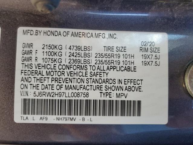 Photo 12 VIN: 5J6RW2H97LL008758 - HONDA CRV 