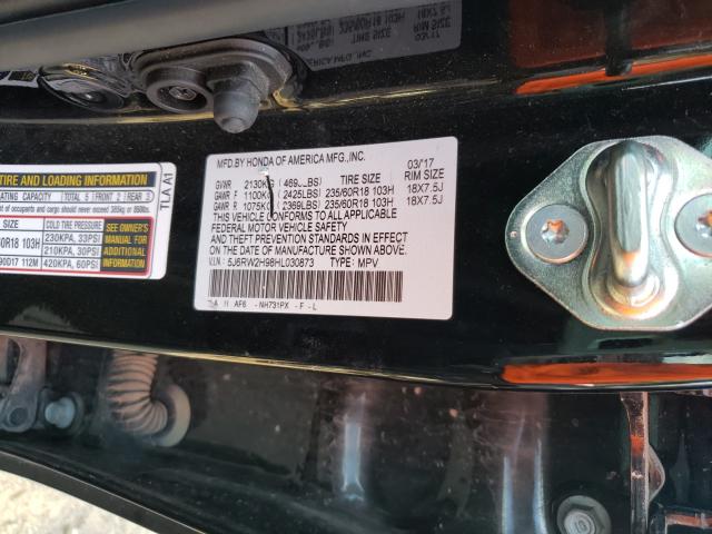 Photo 9 VIN: 5J6RW2H98HL030873 - HONDA CR-V TOURI 