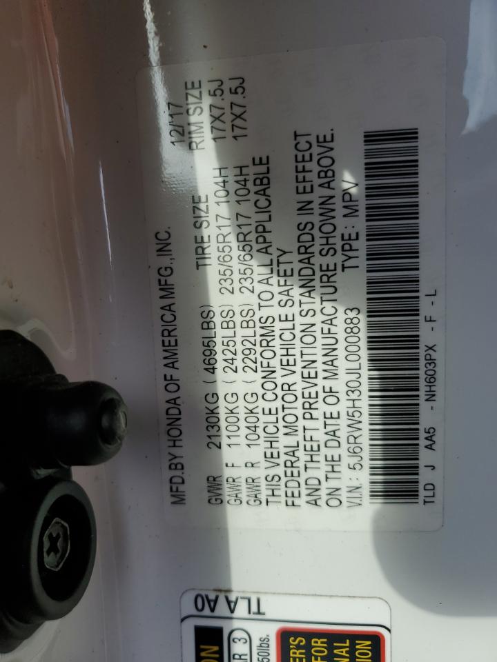 Photo 13 VIN: 5J6RW5H30JL000883 - HONDA CR-V 