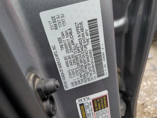 Photo 12 VIN: 5J6RW6H30HL000902 - HONDA CR-V LX 