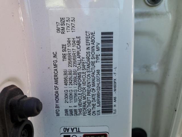 Photo 9 VIN: 5J6RW6H32HL007348 - HONDA CR-V LX 