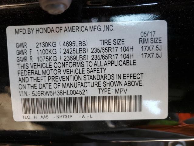 Photo 12 VIN: 5J6RW6H38HL004521 - HONDA CR-V LX 