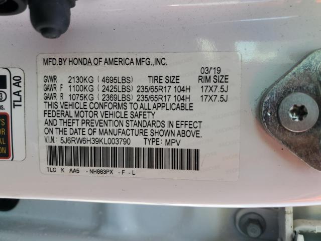 Photo 13 VIN: 5J6RW6H39KL003790 - HONDA CR-V LX 