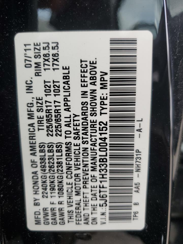 Photo 11 VIN: 5J6TF1H33BL004152 - HONDA ACCORD 