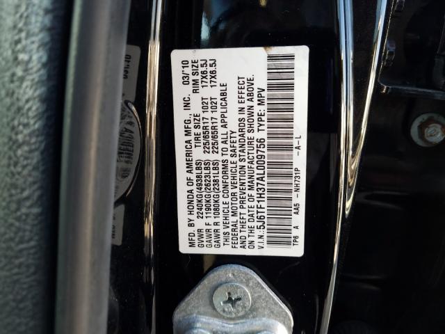 Photo 9 VIN: 5J6TF1H37AL009756 - HONDA ACCORD CRO 