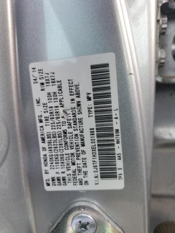 Photo 11 VIN: 5J6TF1H3XEL001866 - HONDA CROSSTOUR 