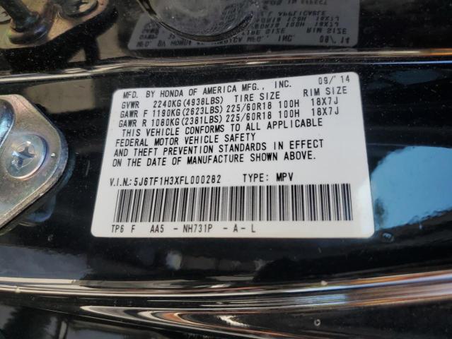 Photo 13 VIN: 5J6TF1H3XFL000282 - HONDA CROSSTOUR 