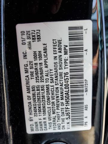 Photo 11 VIN: 5J6TF1H50AL004576 - HONDA ACCORD CRO 