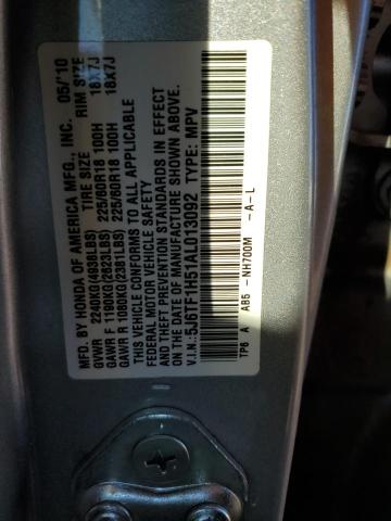 Photo 13 VIN: 5J6TF1H51AL013092 - HONDA ACCORD CRO 