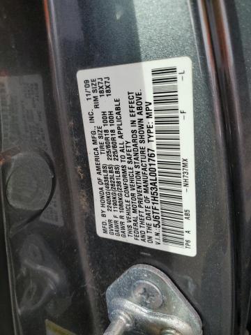 Photo 11 VIN: 5J6TF1H53AL001767 - HONDA ACCORD CRO 