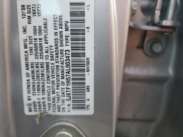 Photo 11 VIN: 5J6TF1H57AL003473 - HONDA ACCORD CRO 