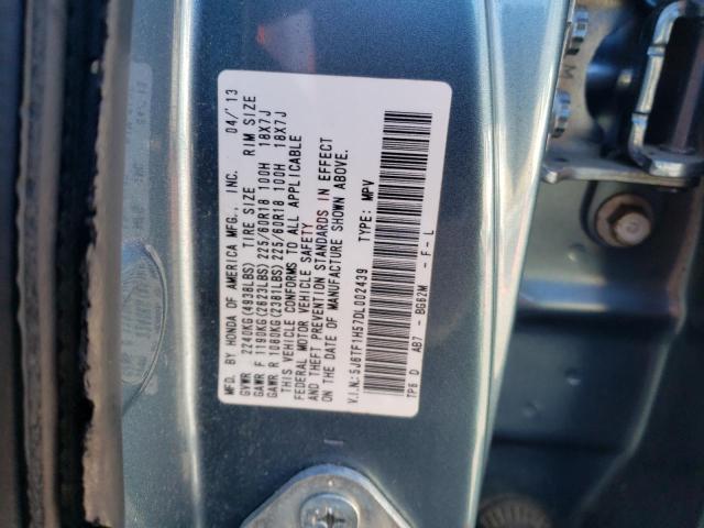 Photo 11 VIN: 5J6TF1H57DL002439 - HONDA CROSSTOUR 