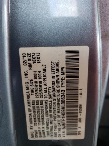 Photo 11 VIN: 5J6TF1H59AL006343 - HONDA ACCORD CRO 