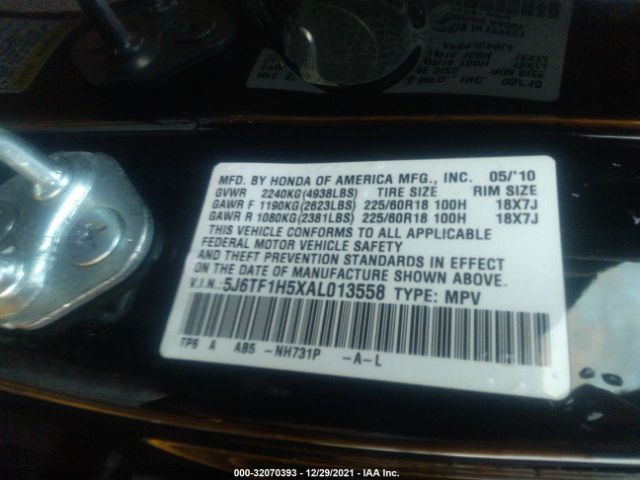 Photo 8 VIN: 5J6TF1H5XAL013558 - HONDA ACCORD CROSSTOUR 