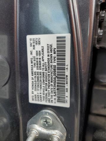 Photo 9 VIN: 5J6TF2H50AL009850 - HONDA ACCORD CRO 