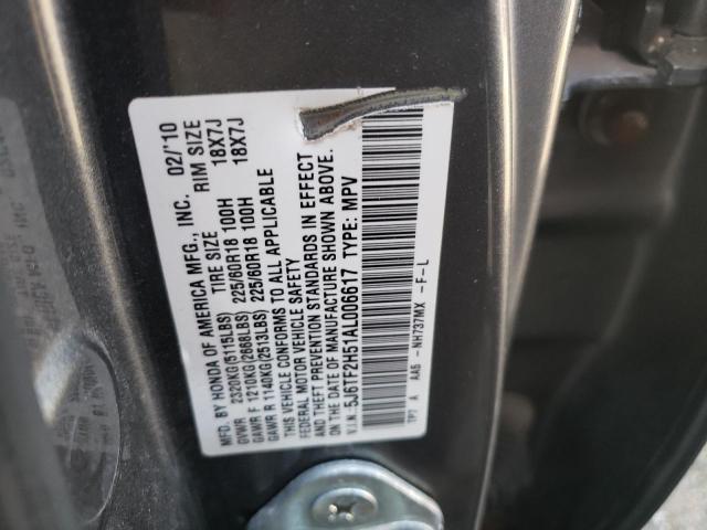 Photo 9 VIN: 5J6TF2H51AL006617 - HONDA ACCORD 