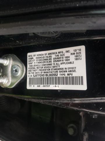 Photo 9 VIN: 5J6TF2H51BL002052 - HONDA ACCORD CRO 