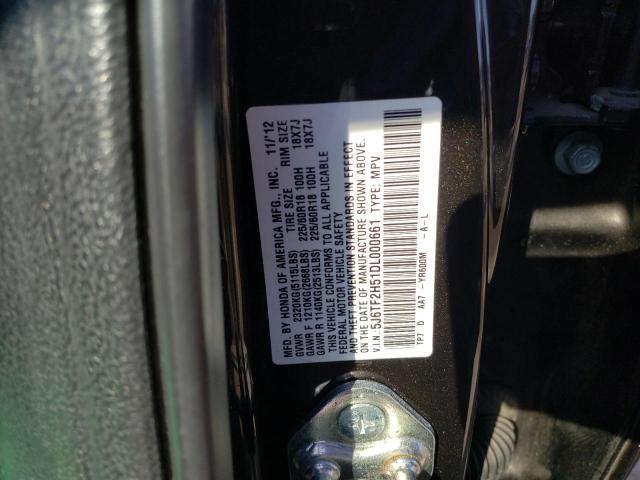 Photo 11 VIN: 5J6TF2H51DL000661 - HONDA CROSSTOUR 