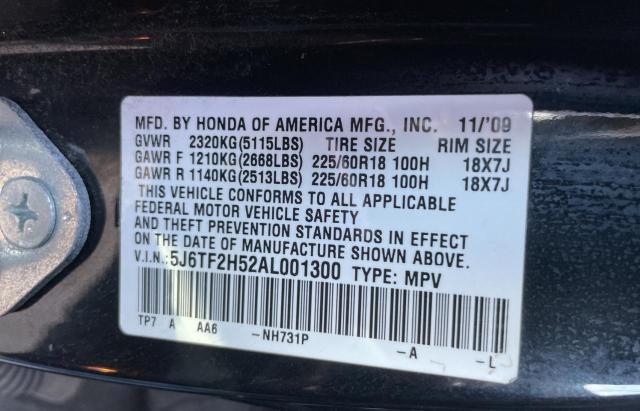 Photo 9 VIN: 5J6TF2H52AL001300 - HONDA ACCORD 